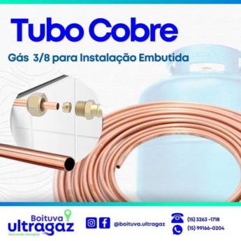 Comprar o produto de Tubo de cobre em Gás em Boituva, SP por Solutudo