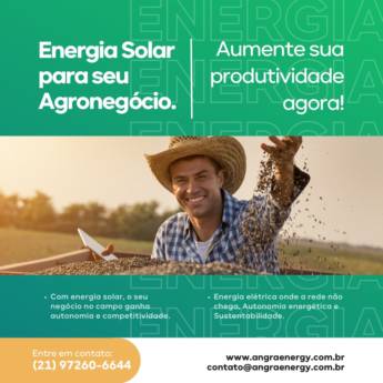Comprar o produto de Energia Solar para Agronegócio em Energia Solar em Nova Iguaçu, RJ por Solutudo