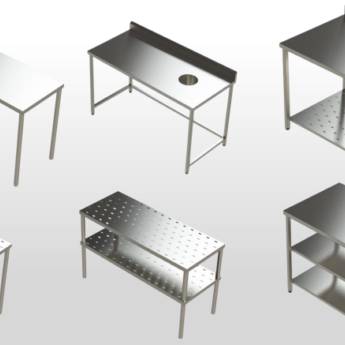 Comprar o produto de Mesa de Inox para cozinha industrial em Cozinhas Industriais em Curitiba, PR por Solutudo