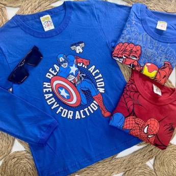 Comprar o produto de Camisa infantil de manga longa em Moda Infantil em Foz do Iguaçu, PR por Solutudo