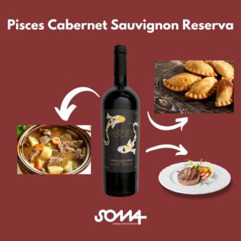 Comprar o produto de Vinho Tinto| Pisces Cabernet Sauvignon Reserva 2017 em Vinhos Tintos em Jundiaí, SP por Solutudo