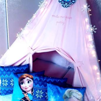 Comprar o produto de Festa do Pijama com cabanas -Tema Frozen em Festas e Eventos pela empresa Mãe me Quer Jundiaí em Jundiaí, SP por Solutudo