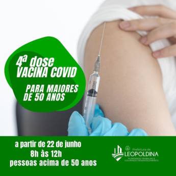 Comprar o produto de Prefeitura de Leopoldina realiza aplicação de 4ª dose da vacina contra a Covid-19 em Saúde em Leopoldina, MG por Solutudo
