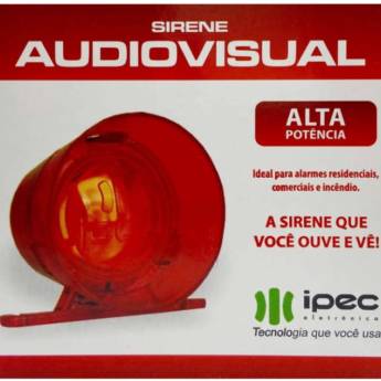 Comprar o produto de Sirene Áudio Visual em Sistemas de Segurança Eletrônica em Marília, SP por Solutudo