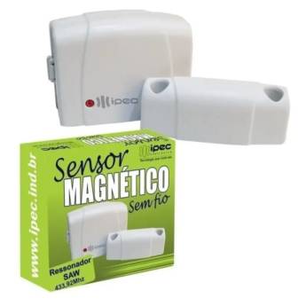 Comprar o produto de Sensor Magnético Sem Fio Saw 433,92mhz em Sistemas de Segurança Eletrônica em Marília, SP por Solutudo