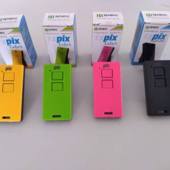 Comprar o produto de Controle Pix Colorido Frequência 433,92mhz em Automatizadores de Portões em Marília, SP por Solutudo
