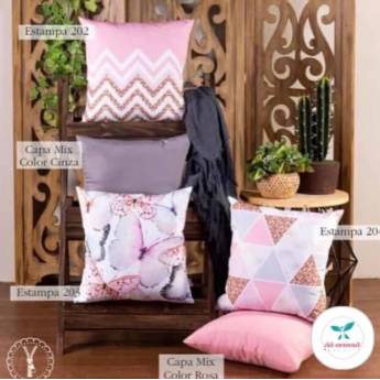 Comprar o produto de Capas para almofada estampadas com zíper e mantas tear em Bauru em Capas de Almofada em Bauru, SP por Solutudo