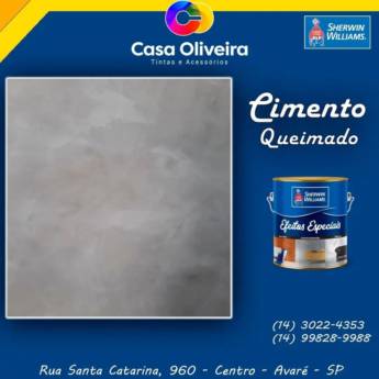Comprar o produto de Tinta Cimento Queimado em Tintas em Avaré, SP por Solutudo