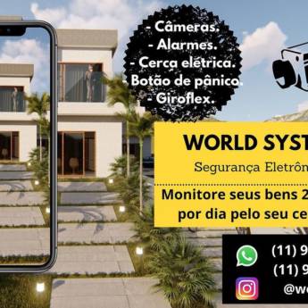 Comprar o produto de Câmera com Monitoramento pelo Celular: Segurança Inteligente em Ninho Verde II Eco Residence em Segurança eletrônica pela empresa World Systen em Ninho Verde II Eco Residence, SP por Solutudo