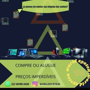 Comprar o produto de Aluguel de Computadores: Solução Flexível em Ninho Verde II Eco Residence em Computadores e Internet pela empresa World Systen em Ninho Verde II Eco Residence, SP por Solutudo