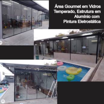 Comprar o produto de Estruturas de Alumínio e Coberturas de Vidro em Estruturas Metálicas pela empresa Paulista Vidros em Itapetininga, SP por Solutudo