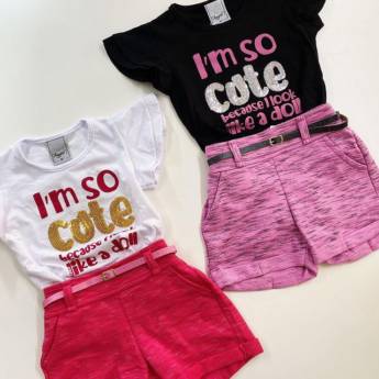 Comprar o produto de Conjuntos de verão para menina em Conjuntos Infantis em Foz do Iguaçu, PR por Solutudo