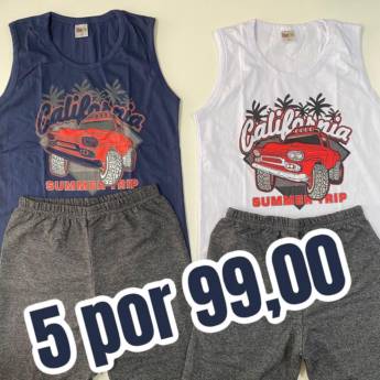 Comprar o produto de Conjunto de regata e shorts de menino em Conjuntos Infantis em Foz do Iguaçu, PR por Solutudo
