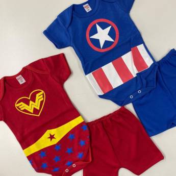 Comprar o produto de Conjunto body de super heróis  em Conjuntos em Foz do Iguaçu, PR por Solutudo