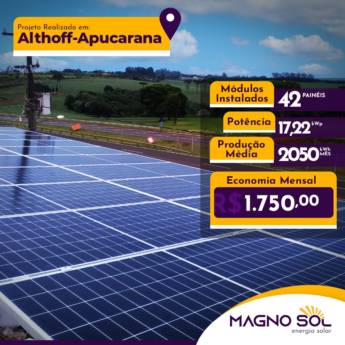 Comprar o produto de Energia Solar em Apucarana  em Energia Solar em Apucarana, PR por Solutudo