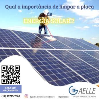 Comprar o produto de Limpeza de Placa Solar em Energia Solar em Bady Bassitt, SP por Solutudo