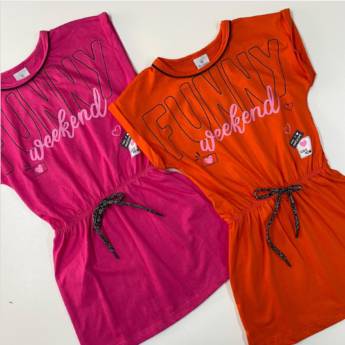 Comprar o produto de Vestido modinha infantil  em Vestidos Casuais em Foz do Iguaçu, PR por Solutudo