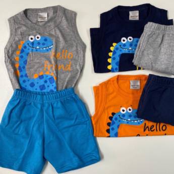 Comprar o produto de Conjunto de regata e shorts de menino em Conjuntos Infantis em Foz do Iguaçu, PR por Solutudo