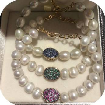 Comprar o produto de Pulseiras Feminina e Masculina em Bauru em Pulseiras em Bauru, SP por Solutudo