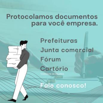 Comprar o produto de Protocolo de documentos  em Documentos Impressos em São Paulo, SP por Solutudo
