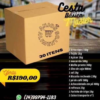Comprar o produto de Cesta básica master em Alimentos em Bauru, SP por Solutudo