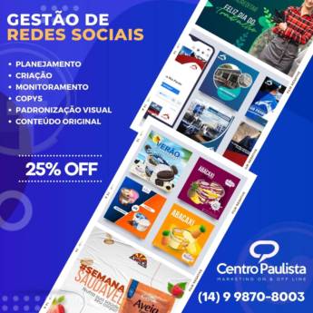 Comprar o produto de Gestão de Mídias Sociais em Marketing Digital em Ourinhos, SP por Solutudo