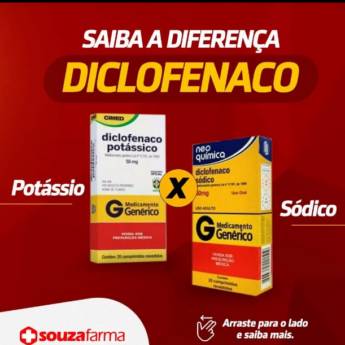 Comprar o produto de Diclofenaco em Medicamentos pela empresa Souza Farma em Aracaju, SE por Solutudo
