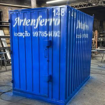 Comprar o produto de Locação de container banheiro em Serralheria em Santa Cruz do Rio Pardo, SP por Solutudo