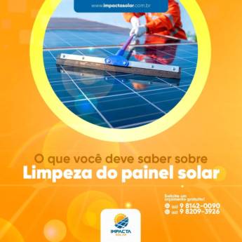 Comprar o produto de Limpeza de Placa Solar em Energia Solar em Aparecida de Goiânia, GO por Solutudo