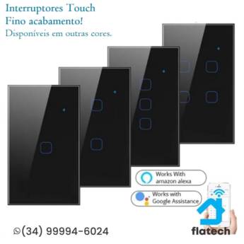 Comprar o produto de Interruptores touch em Automações Residenciais, Prediais e Industriais em Uberaba, MG por Solutudo