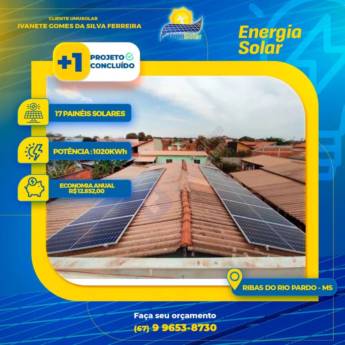 Comprar o produto de Empresa especializada em Energia Solar em Energia Solar em Ribas do Rio Pardo, MS por Solutudo
