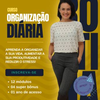Comprar o produto de Curso Organização Diária  em Psicologia em São José dos Campos, SP por Solutudo