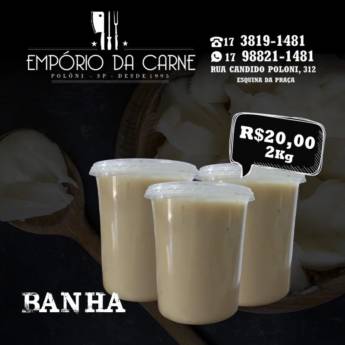 Comprar o produto de Banha  em Açougues em Poloni, SP por Solutudo