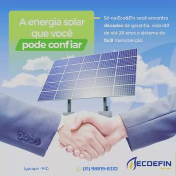 Comprar o produto de Energia Solar para Agronegócio em Energia Solar em Igarapé, MG por Solutudo