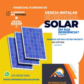 Comprar produto Energia Solar para Residências em Energia Solar pela empresa VSP Energia Solar em Marechal Floriano, ES