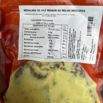 Comprar o produto de Medalhão de filé mignon ao molho mostarda em Bovino em Bauru, SP por Solutudo