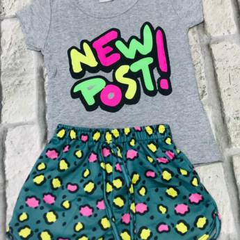 Comprar o produto de Conjunto de verão Infantil Feminino em Conjuntos Infantis em Foz do Iguaçu, PR por Solutudo