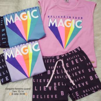 Comprar o produto de Conjunto Feminino Juvenil em Conjuntos Infantis em Foz do Iguaçu, PR por Solutudo