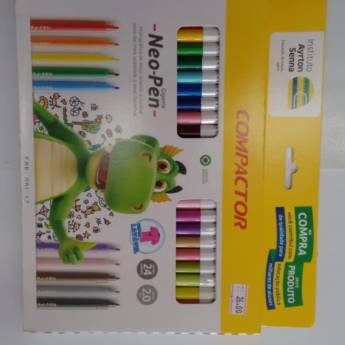Comprar o produto de Canetinha Hidrográfica 24 cores Neo pen Compactor   em Lápis e Lapiseiras em Jundiaí, SP por Solutudo