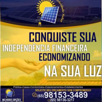 Comprar o produto de Energia Solar em Cuiabá em Energia Solar em Cuiabá, MT por Solutudo