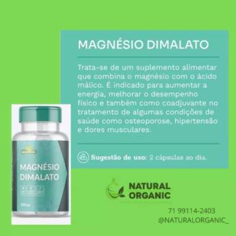 Comprar o produto de Magnésio dimalato em Produtos Naturais em Salvador, BA por Solutudo