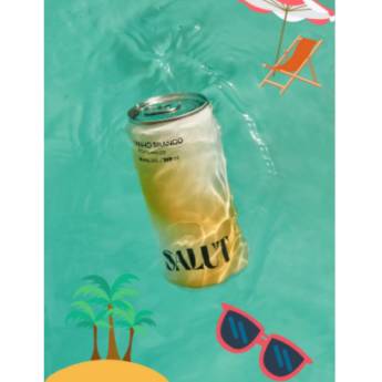 Comprar o produto de Vinho Branco Salut Lata 269 ml em Vinhos em Jundiaí, SP por Solutudo