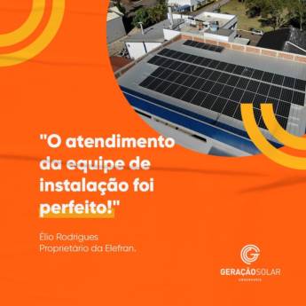 Comprar produto Projeto Fotovoltaico em Energia Solar pela empresa Geração Solar Engenharia Eireli em Lajeado, RS