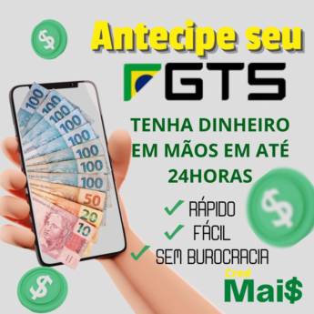 Comprar o produto de Antecipação do saque aniversário FGTS em Financeiras - Empréstimos em Santa Vitória do Palmar, RS por Solutudo
