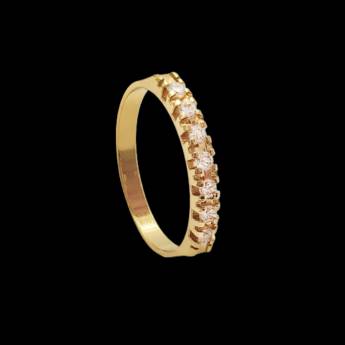 Comprar o produto de Anel aparador com pedras de zircônia em Anéis em Bauru, SP por Solutudo