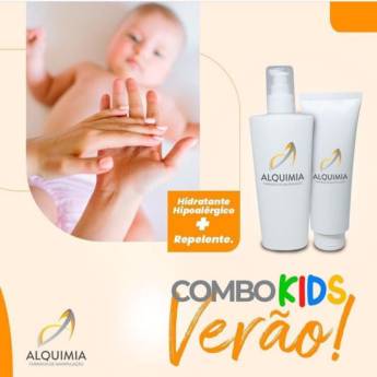 Comprar o produto de Combo Kids verão: Pele hidratada e protegida em Farmácias de Manipulação em Mineiros, GO por Solutudo
