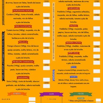 Comprar o produto de Cardápio Burgerang em Parati em Hamburguerias em Parati, RJ por Solutudo
