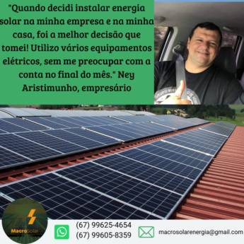 Comprar o produto de Empresa de Instalação de Energia Solar em Energia Solar em Aquidauana, MS por Solutudo