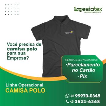 Comprar o produto de Camisas Polo Empresariais em Uniformes em Foz do Iguaçu, PR por Solutudo