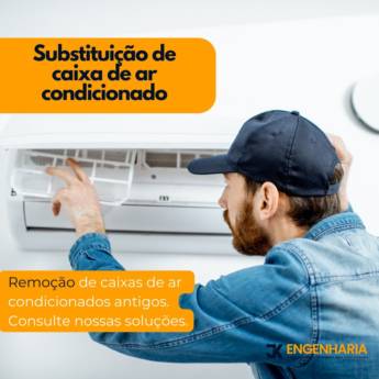 Comprar o produto de Substituição de caixa de ar condicionado em Engenharia - Engenheiros em Fortaleza, CE por Solutudo